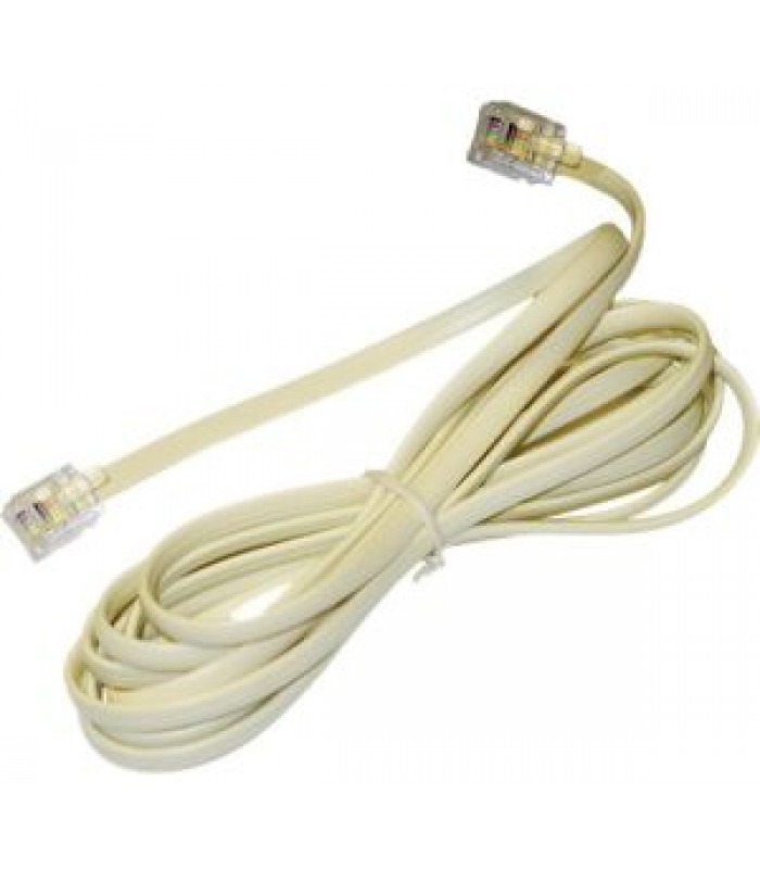 GE Phone Line Cord, 7 Ft., Ivory